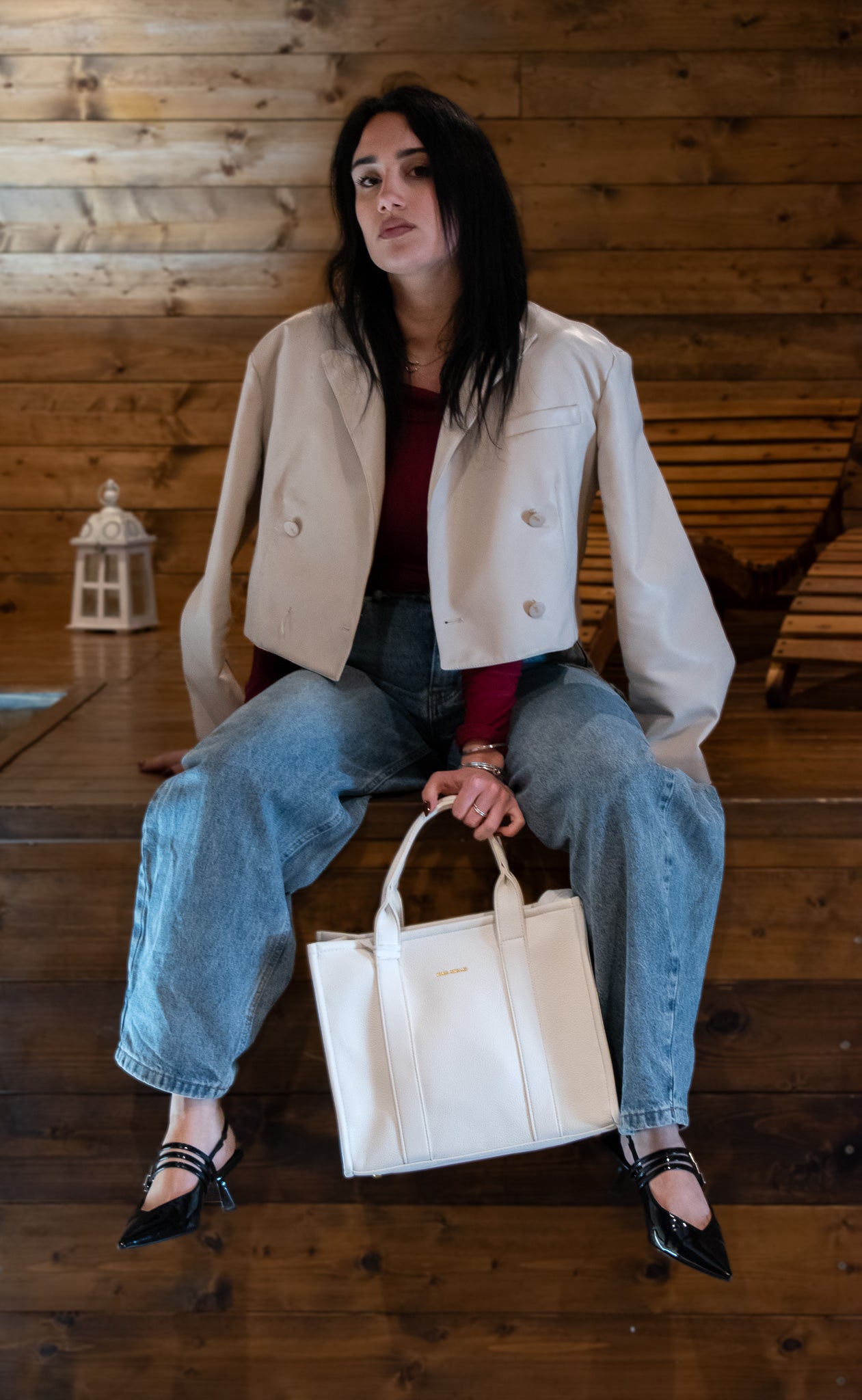 Borsa Regina Schrecker white